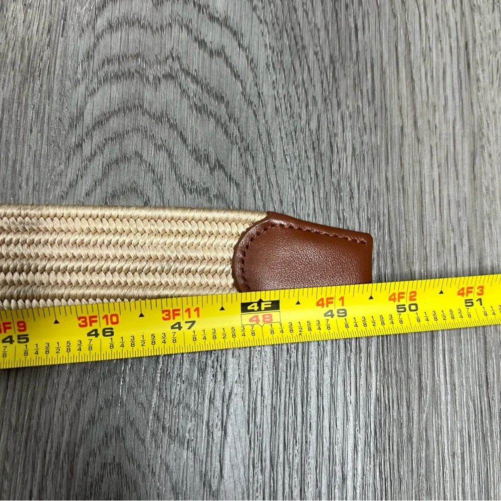 Ghost Golf Belt Mens Size 42 Sam Stretch Fit Extreme Comfort Casual Khaki Silver